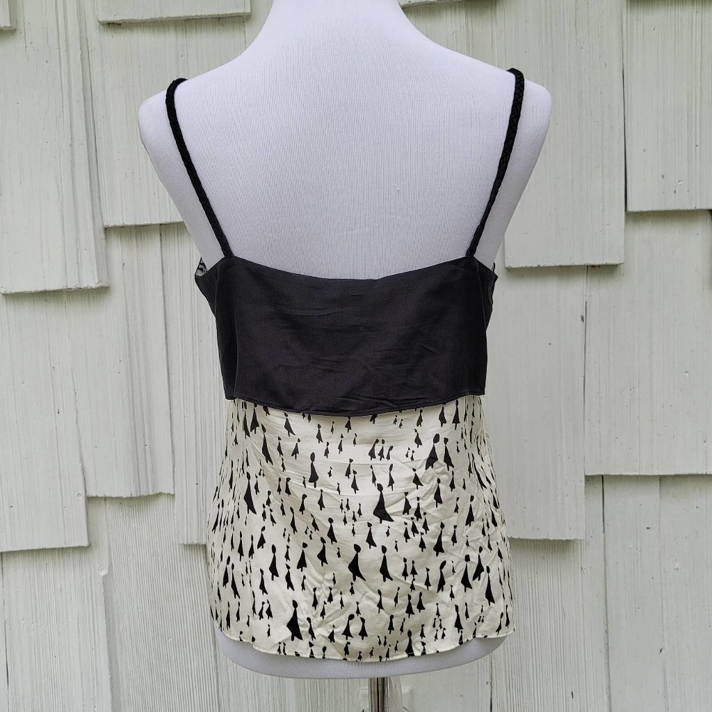 Anthro Girls Of Savoy Haute‎ Silhouettes Silk Top - Picture 6 of 9